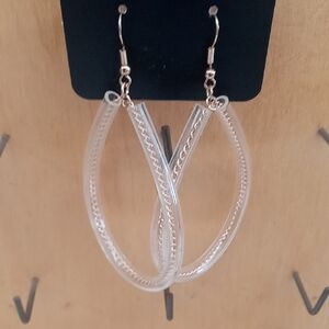 Elegant Clear Hoop Earrings